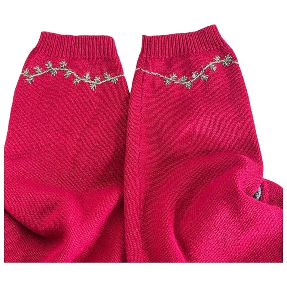 Woolrich Womens Christmas Sweater Size XL Pullover Crew Neck Santa Sleigh Nordic - Picture 8 of 10